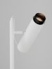 Klasyczna lampa stojąca podłogowa aluminiowa regulowana biała tuba minimalistyczna uniwersalna możliwość ściemniania TORVILA LE45625 Luces Exclusivas